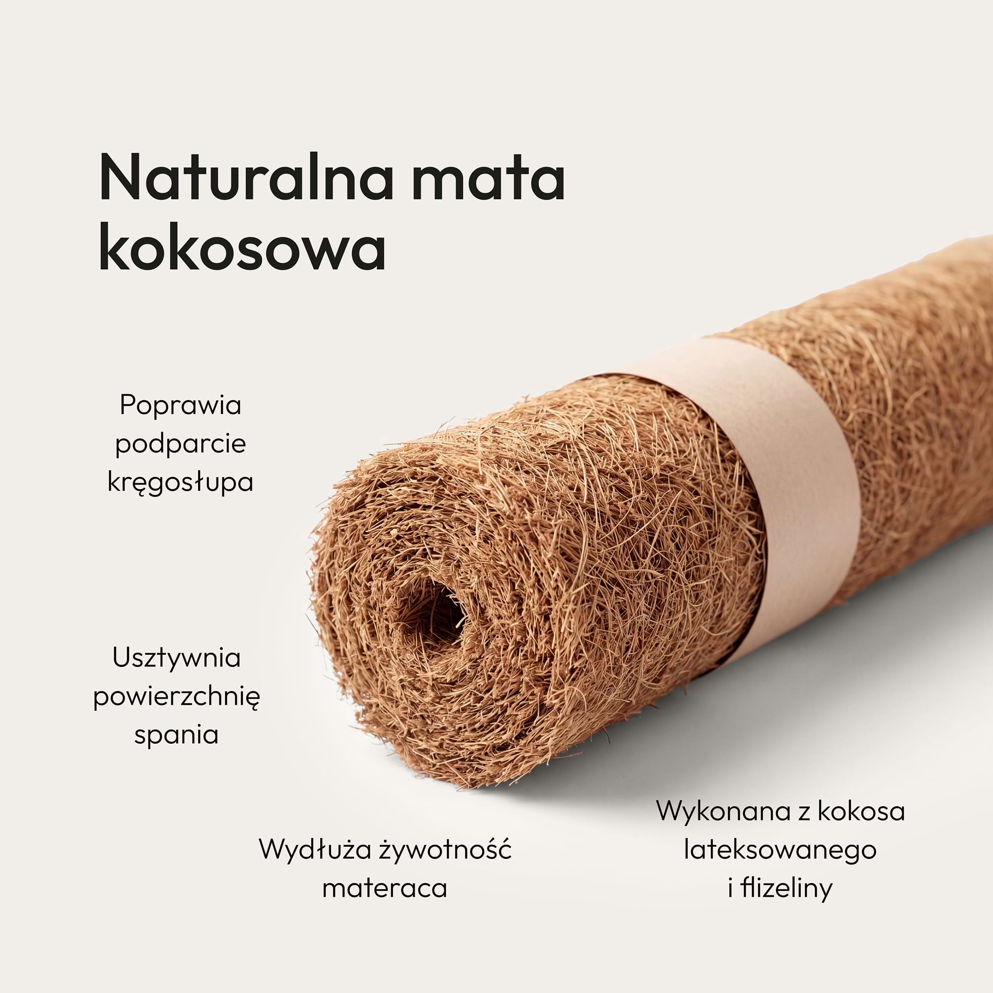 Naturalna mata kokosowa do materaca